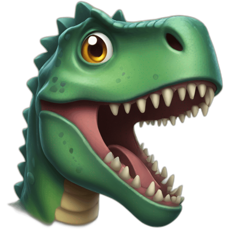 scary dinosaur emoji