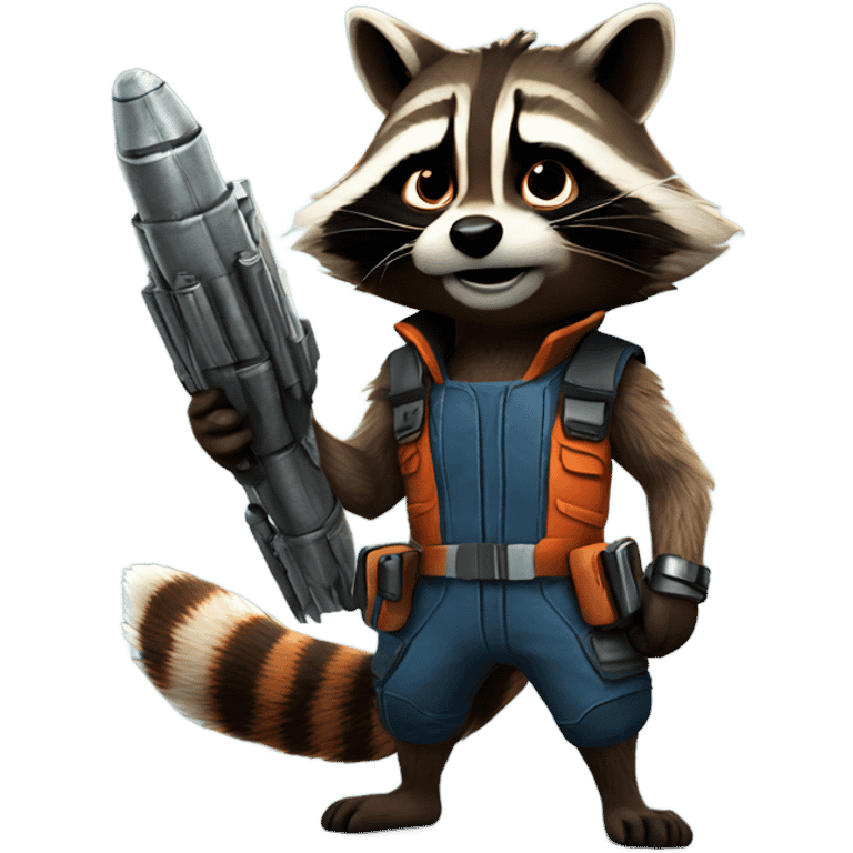 Rocket the raccoon emoji