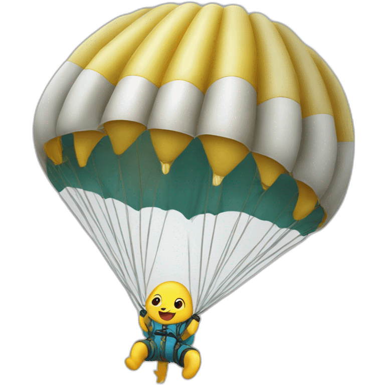 Dauphin en parachute emoji