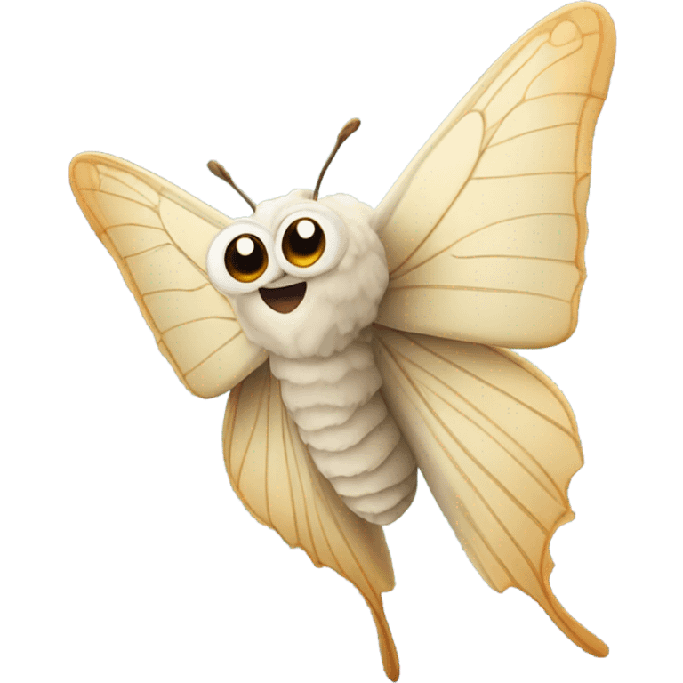 Amazed moth emoji