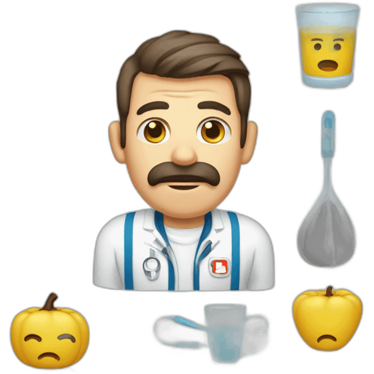 Sick influenza Bavarian Computernerd emoji