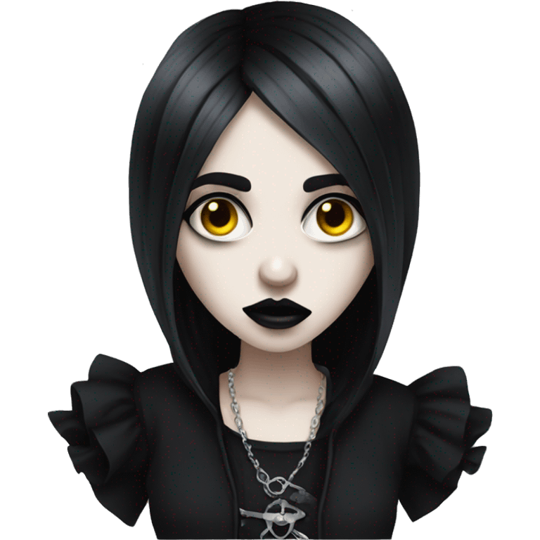 Goth girl that is sick emoji