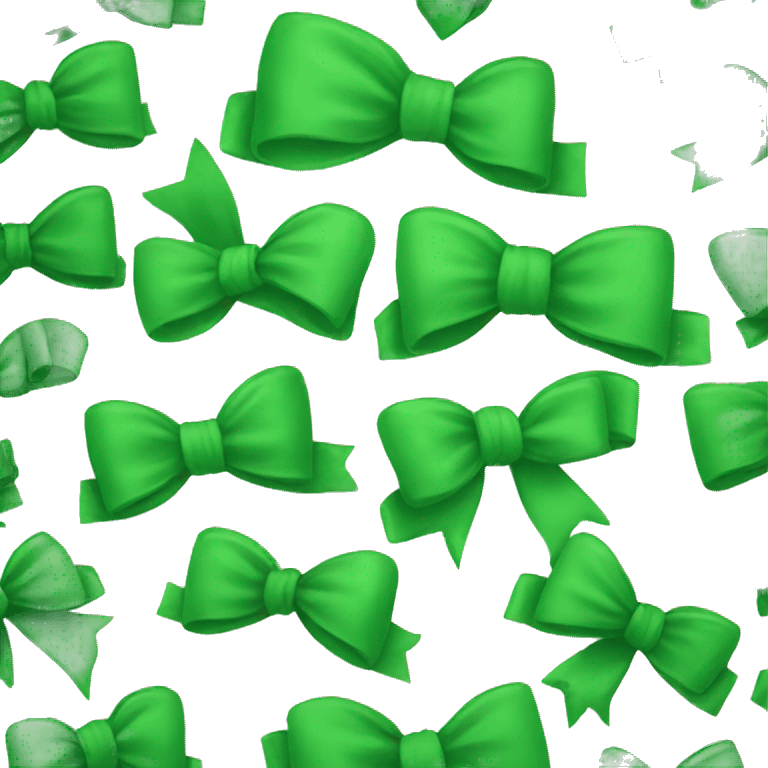 Green bow emoji