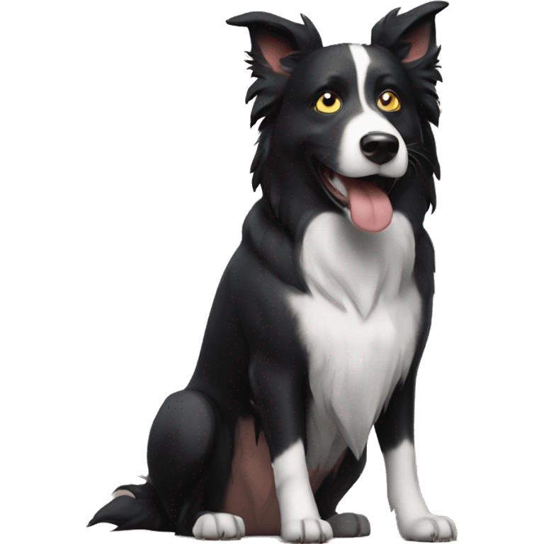 Border Collie with Batman Mask emoji