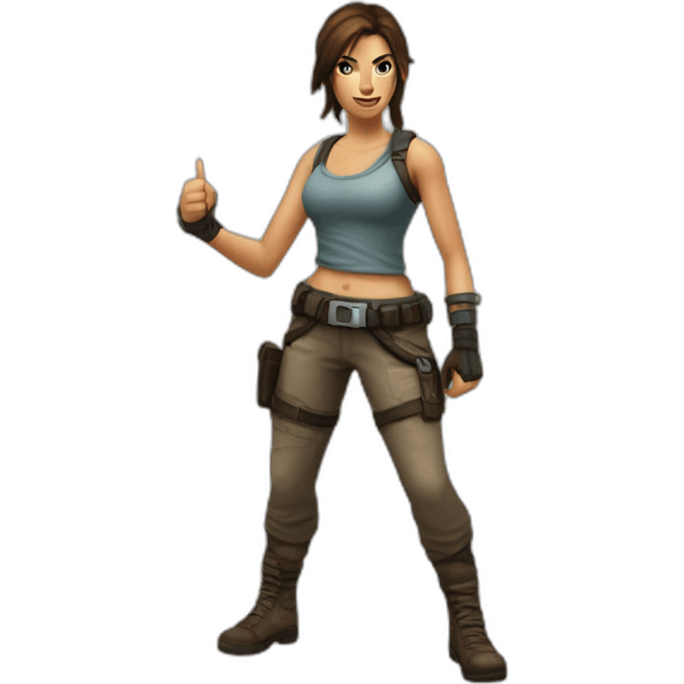 Lara croft thumb up emoji