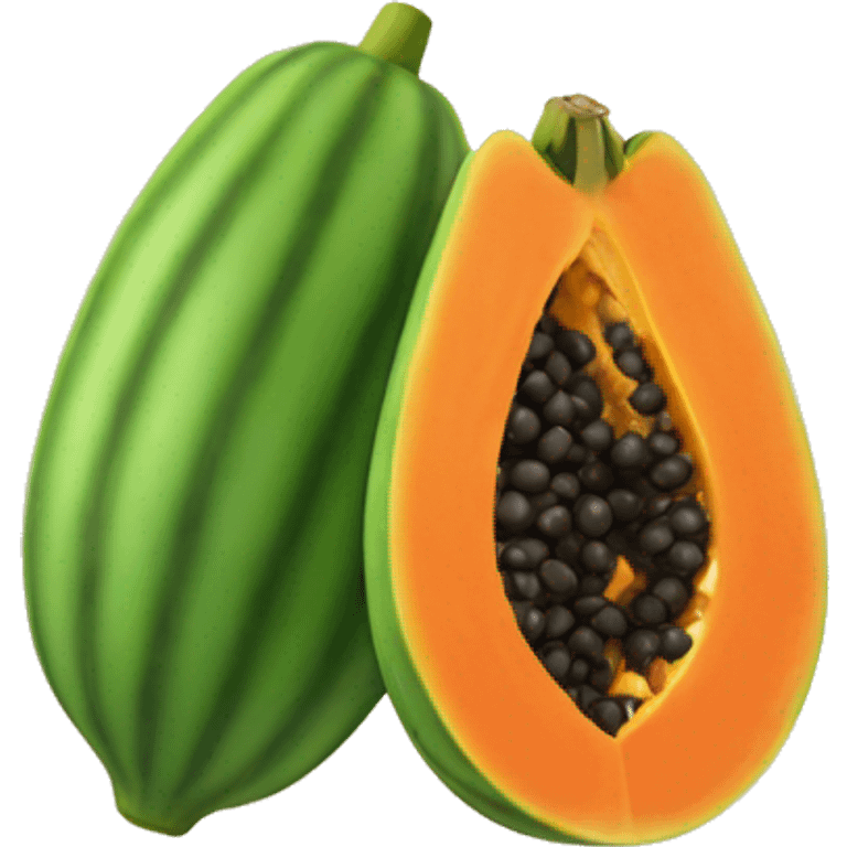 Papaya emoji