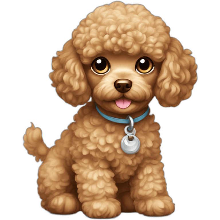 Toy poodle puppy emoji