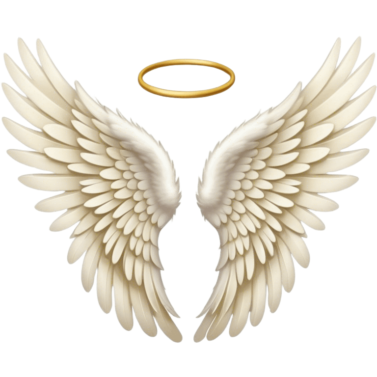 Angel wings beige  emoji