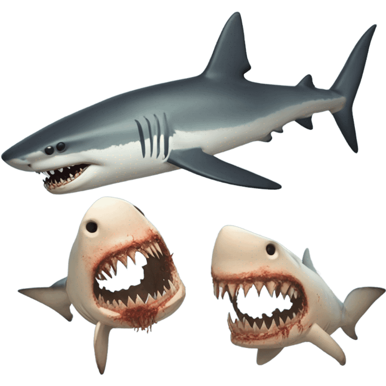 Zombie shark  emoji