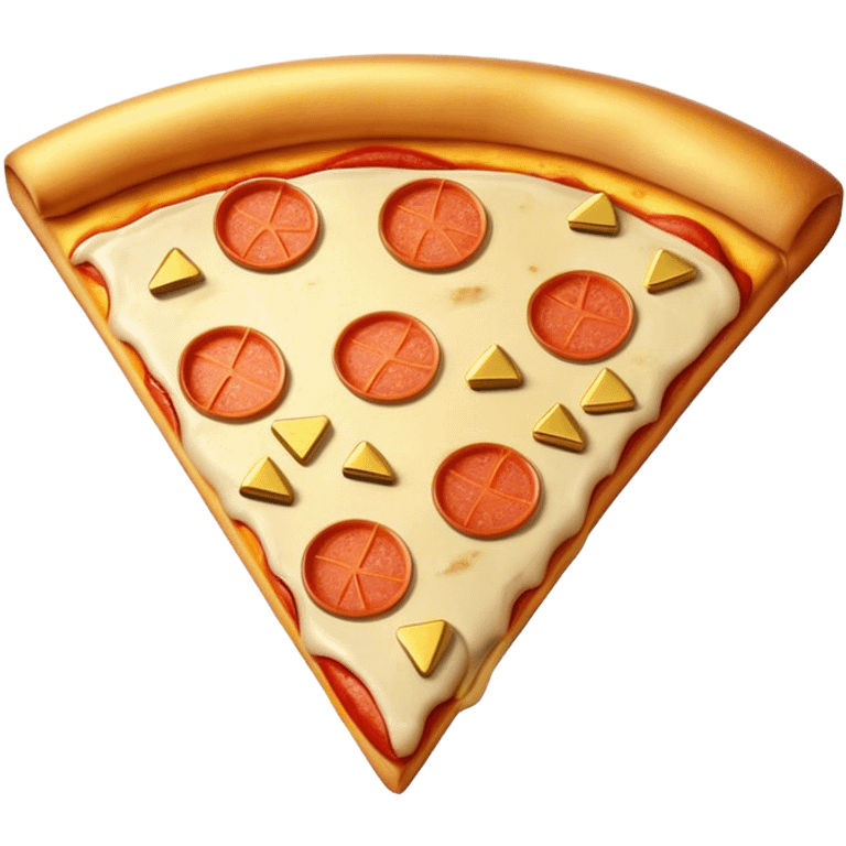 Pizza with gold bars emoji