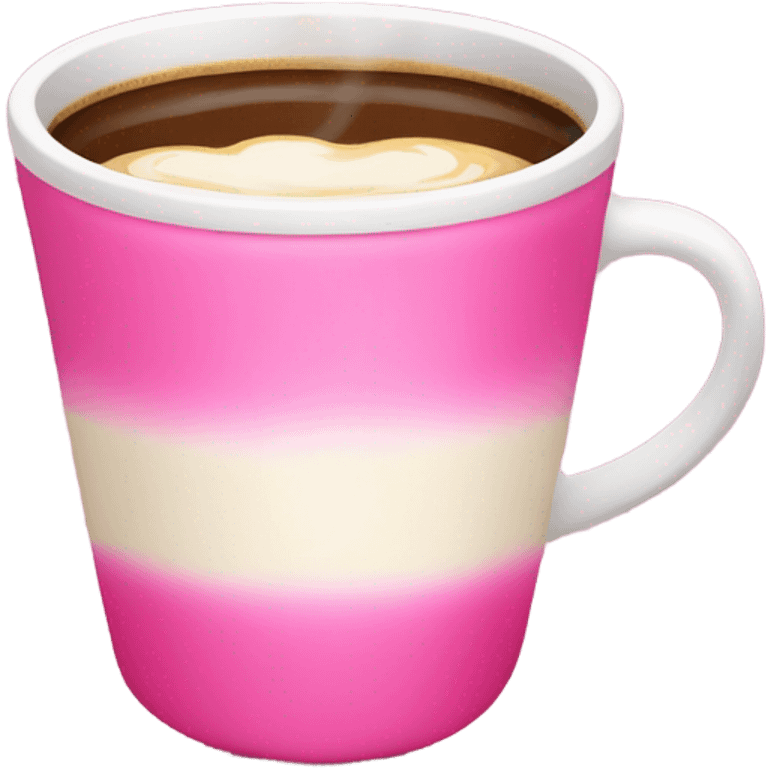 Pink coffe emoji