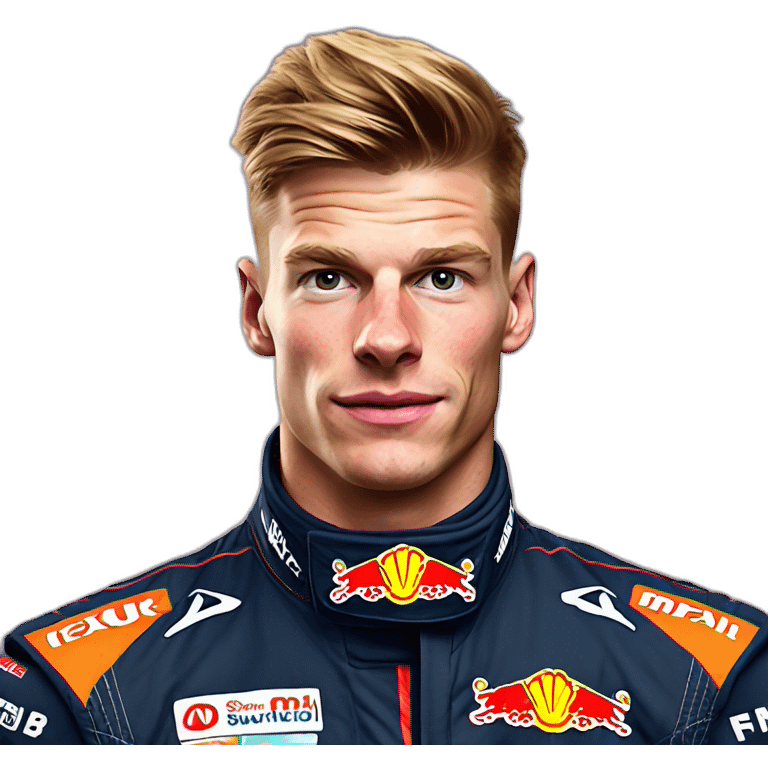 Hyper realistic photo of max verstappen emoji