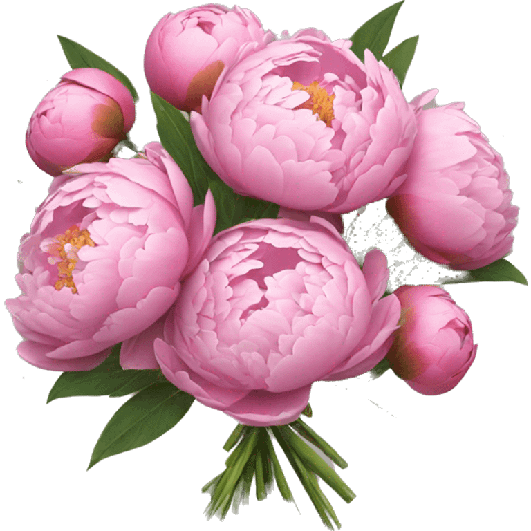 Peony bouquet  emoji