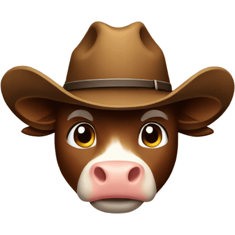 Cowboy cow emoji