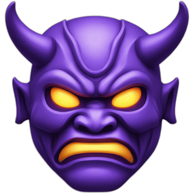 ultraviolet japanese oni mask emoji