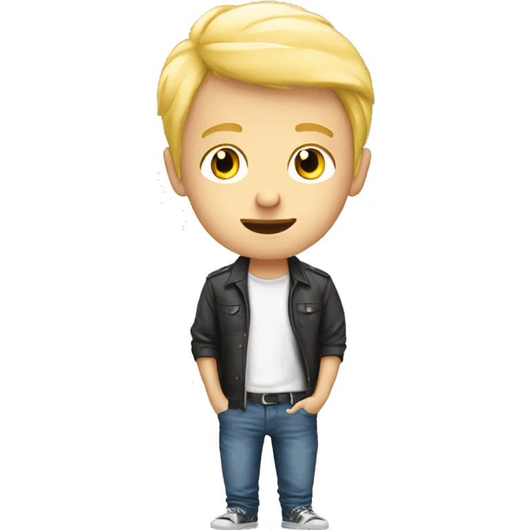 Blond Boy Watch mobile phone emoji