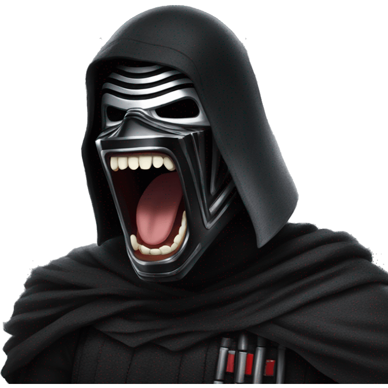 Kylo ren screaming MORE! emoji