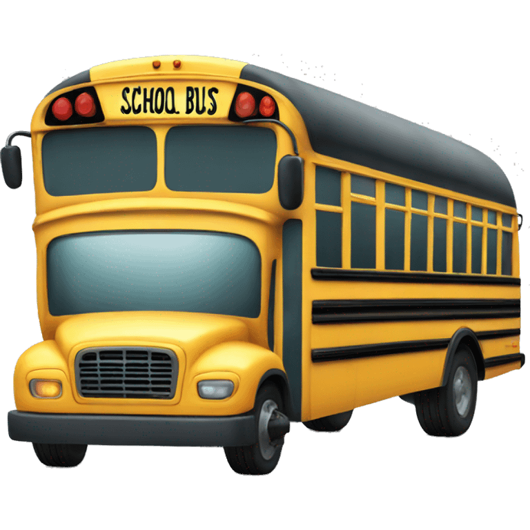 school bus emoji