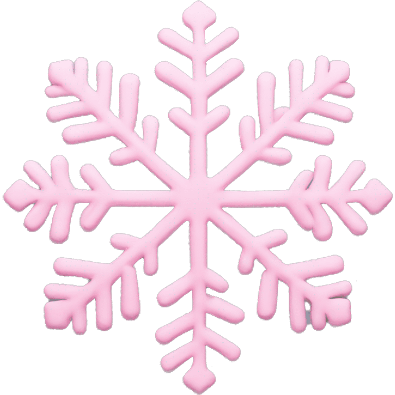 pastel pink snowflake  emoji