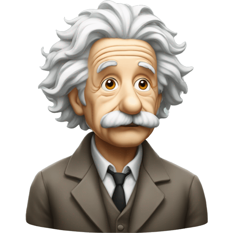 albert einstein thinking emoji