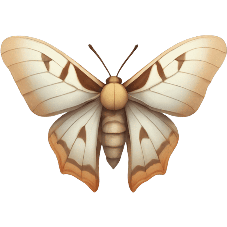 beautiful moth with melting transparent wings emoji