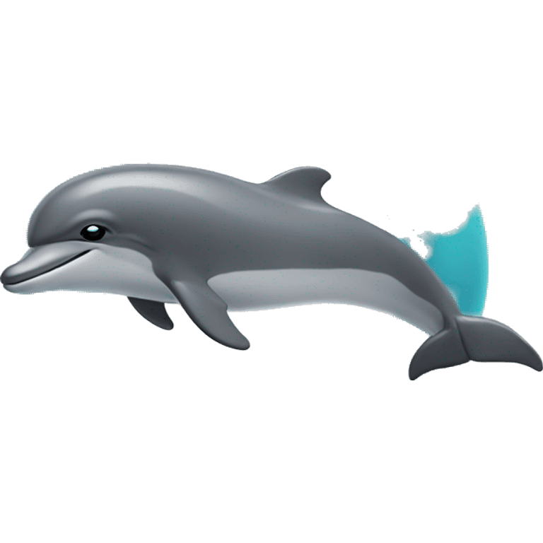 dolphin jumping though a ring emoji