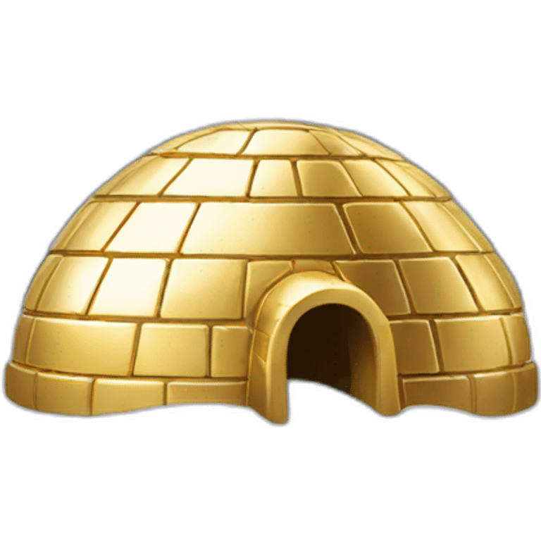 gold plated igloo  emoji