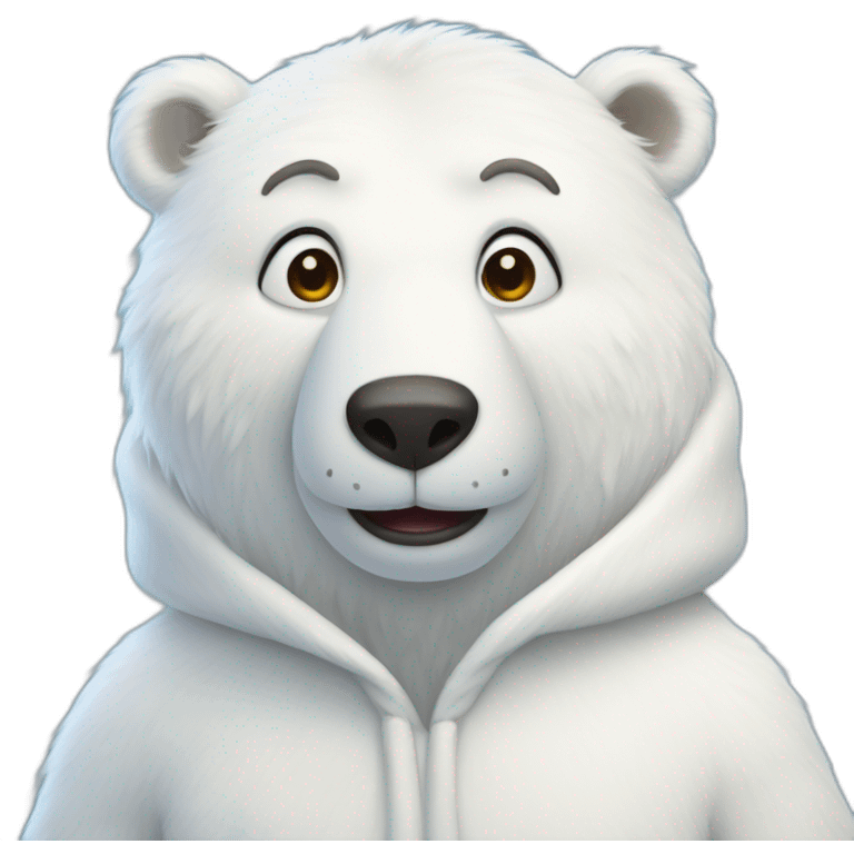 icebear in a mouse costume emoji