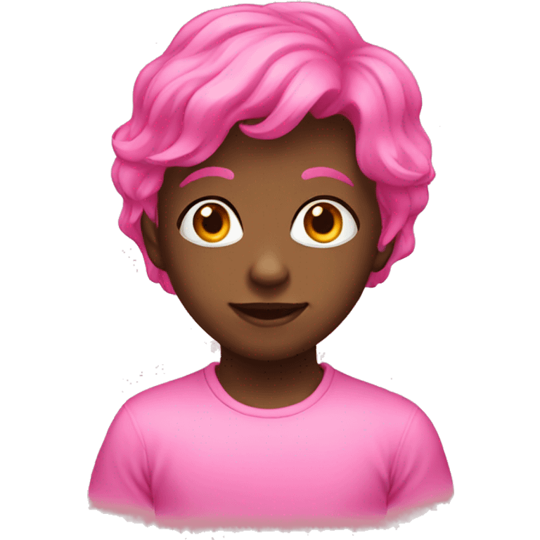 Pink kids emoji