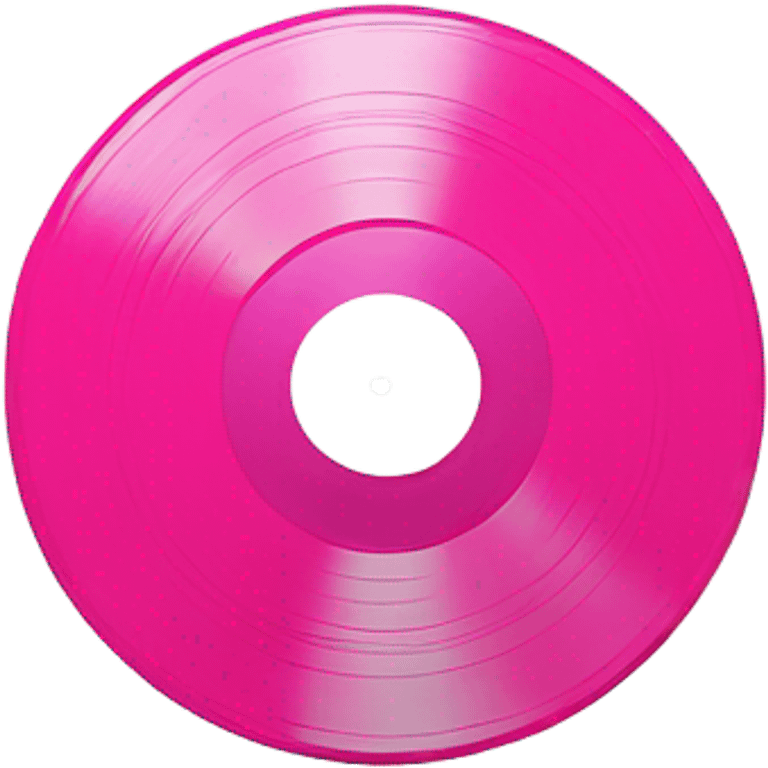 hot pink vinyl record emoji