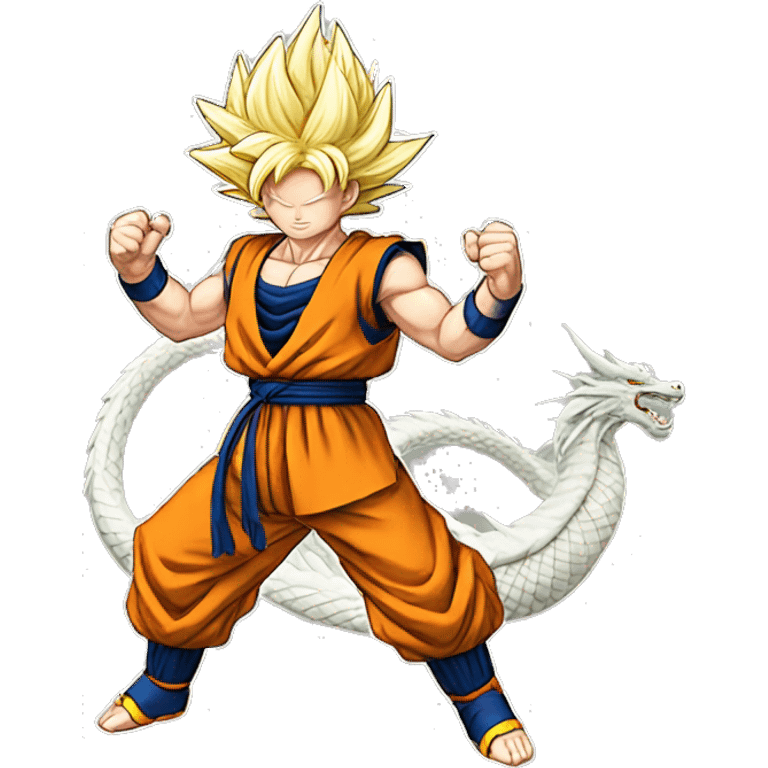 Goku dragon all z emoji