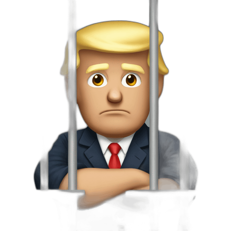 trump behind the bars emoji