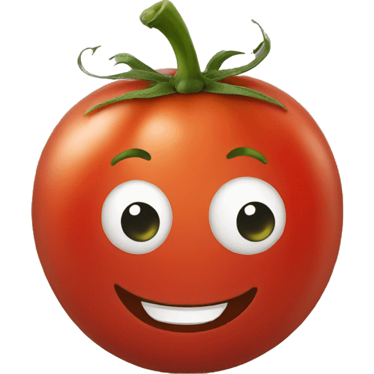 Smiling tomato emoji