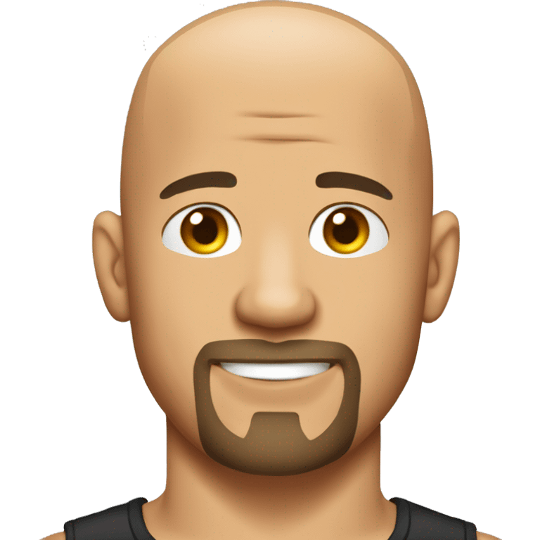 Vin Diesel with a thin goatee emoji