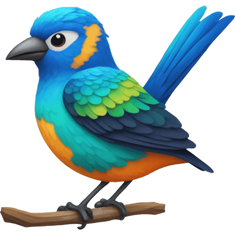 colourful birds emoji