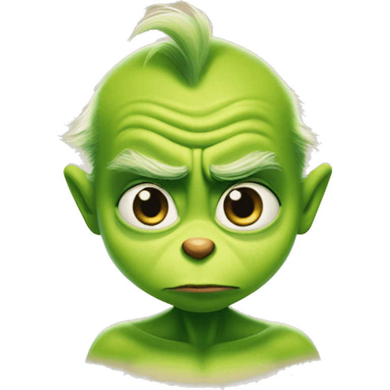 grinch merge the boss baby, face like boss baby emoji