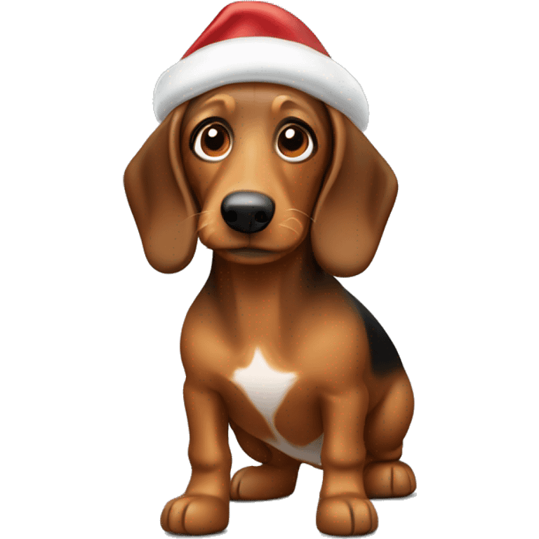 Christmas teckel emoji