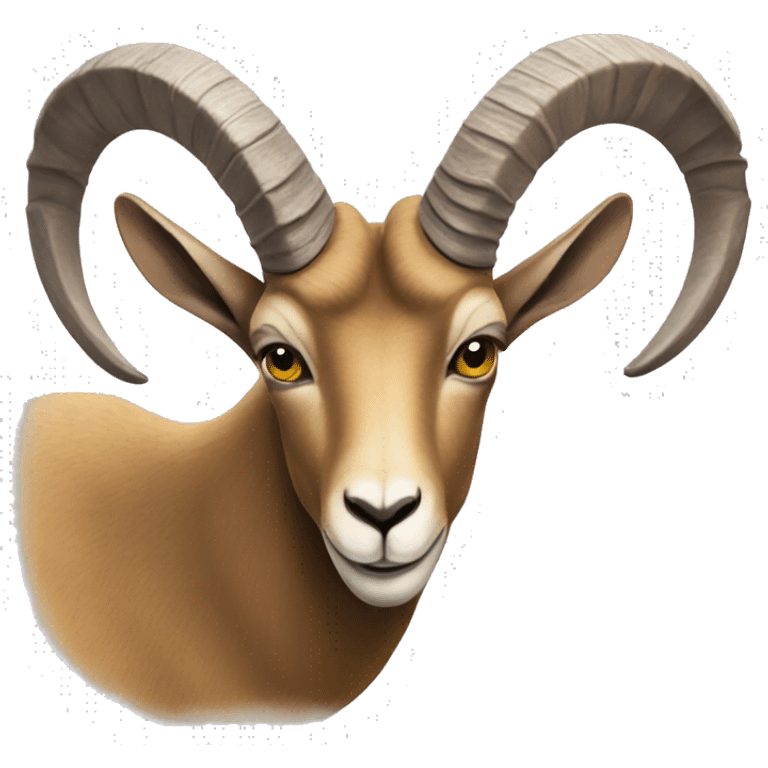 ibex with heart shaped horns emoji