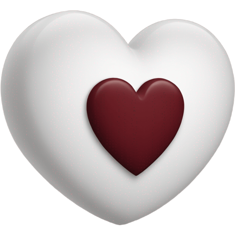 Maroon colour heart emoji