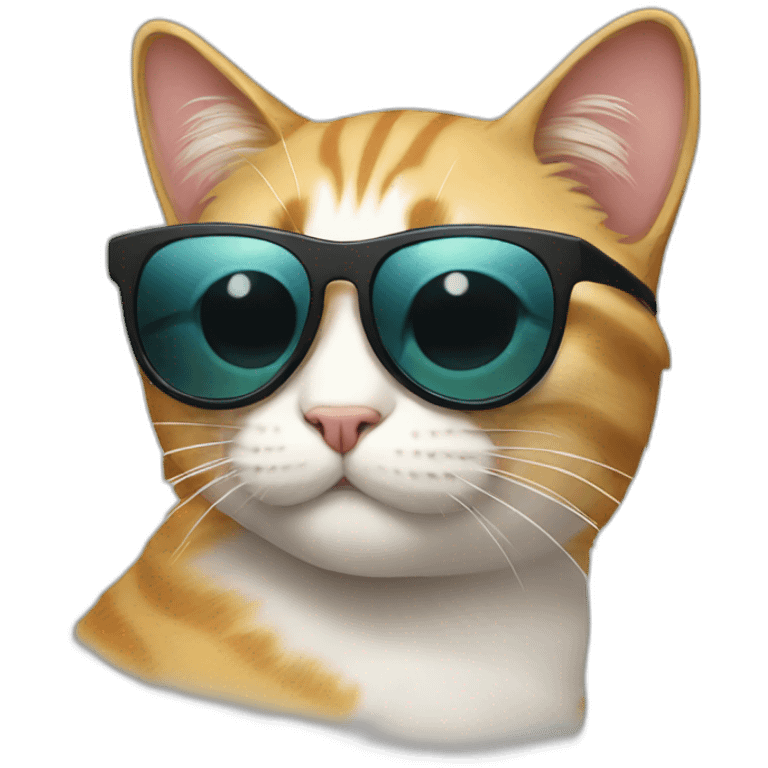 Cat with sunglasses emoji