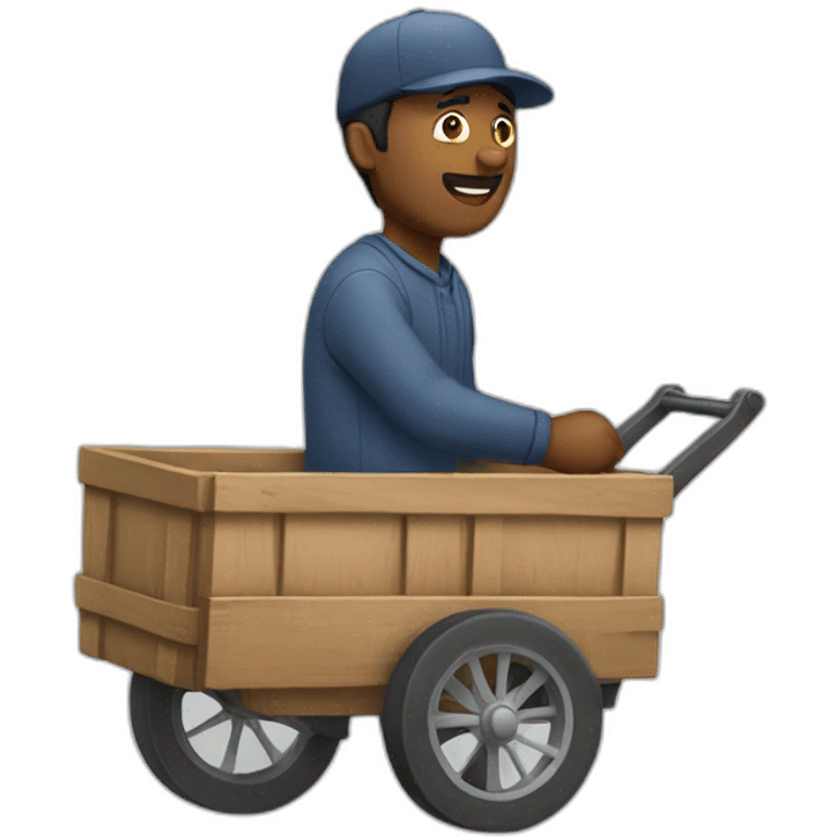 Cart man emoji