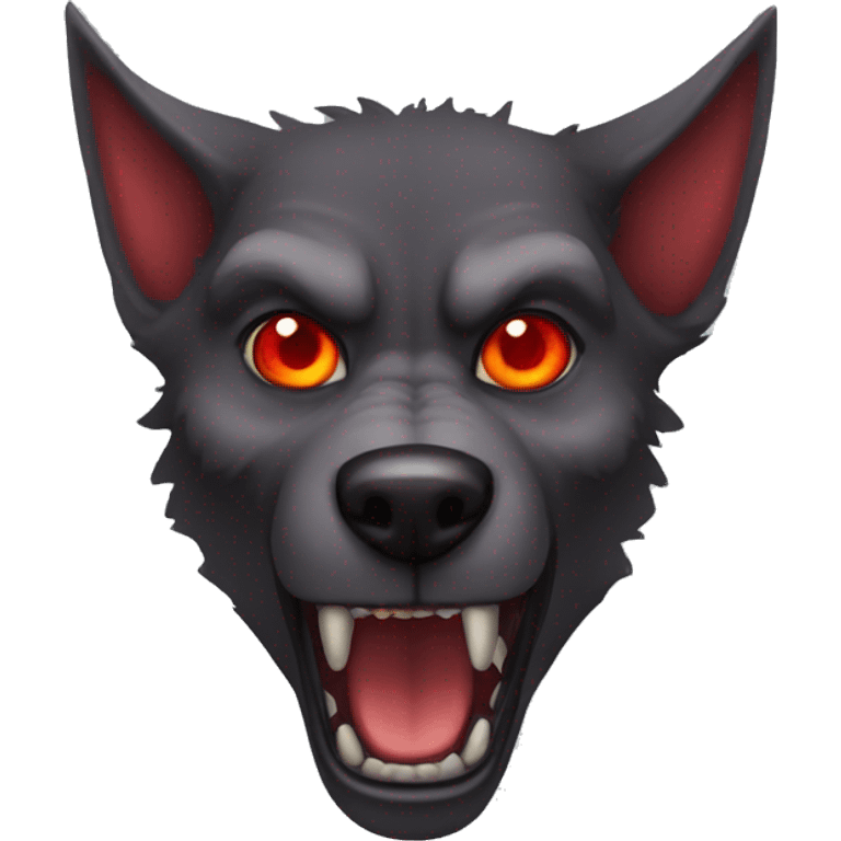 Werewolf red eyes emoji