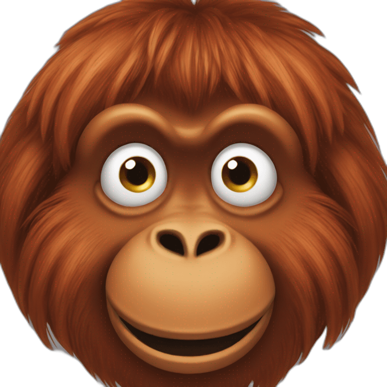 Female Orangutan telling an unfunny joke emoji