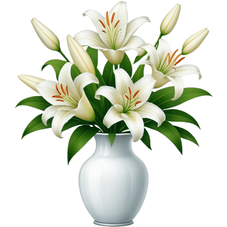 Lilies In vase emoji