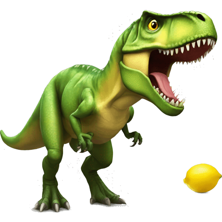 t-rex-eat-lemon emoji