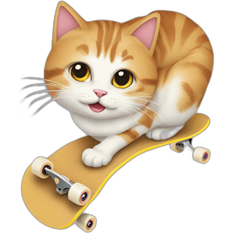 Cat-skateboard emoji