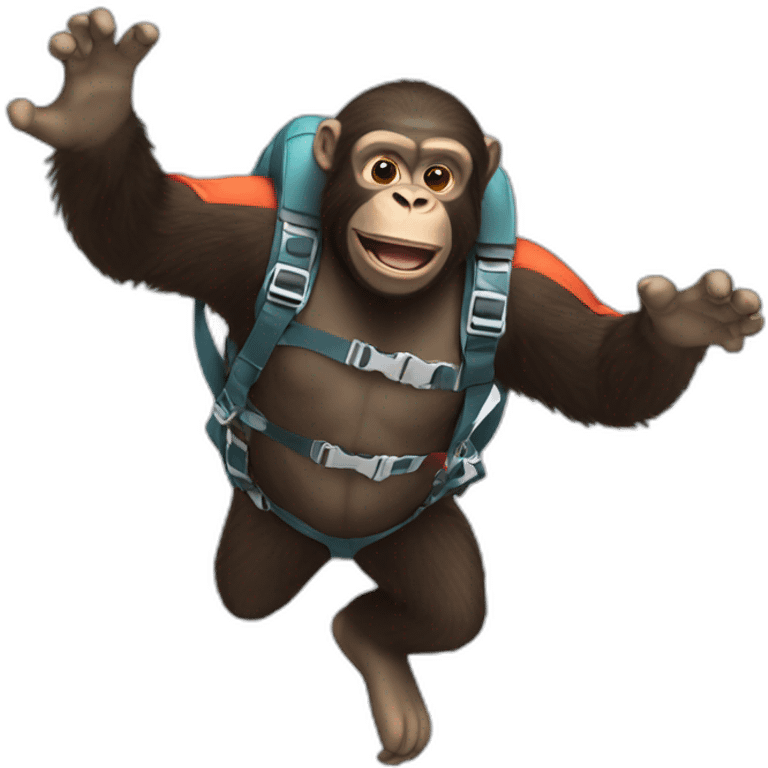 Ape-Skydiving emoji