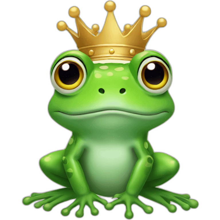 frog with wings and crown emoji