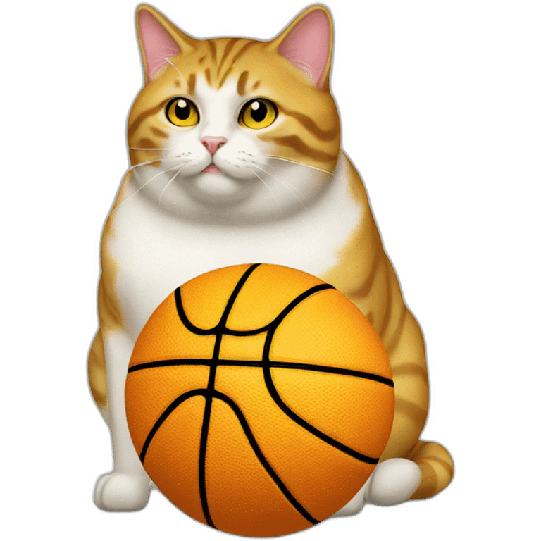 Fat cat lemon juice basketball emoji