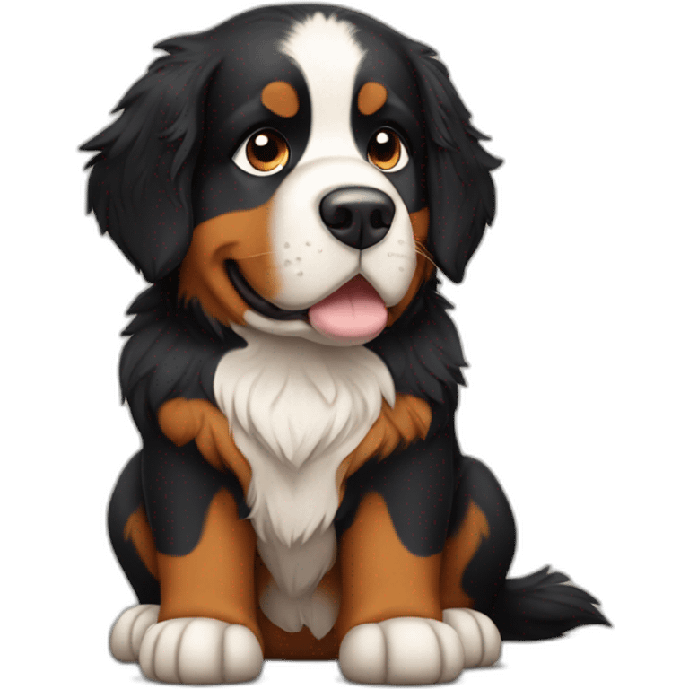 Bernese mountain dog viking emoji